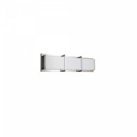 Dainolite Winston Vanity Light 15w Polished Chrome Light White Acrylic Diffuser Lamp