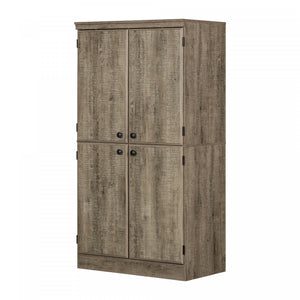 Morgan 4-door Storage Cabinet - Weathered Oak 