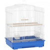 PawHut 23\" Large Bird Cage for Finches, Canaries Budgies, Parrot Cage with Accessories Handle, Blue
