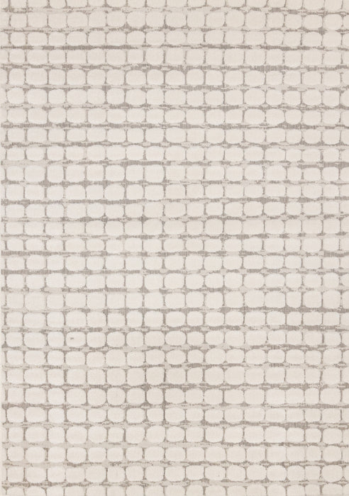 Oslo White Great Pebble Patterned Rug, 7'10\" x 10'6\" Indoor Area Rug