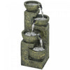Outsunny Outdoor Fountain With Adjustable Flow, Stone Look