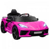 Qaba Electric Car For Kids, 12v Battery Powered Ride-On Kids Car With Remote Control, Suspension System, Music, Horn, Headlight, Slow Start, Kids Ride On Car For 3-6 Years Old, Pink