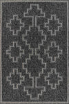 Esina Transitional 6'6\" x 9'0\" Area Rug in Black Indoor Area Rug