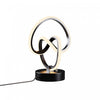 11\" Matte Black Loop Design  LED Table Lamp