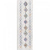 Lola Diamond Motif Shag Area Rug - 2'7\" x 8'