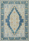 Kinsley Traditional 5'3\" x 7'3\" Area Rug in Blue Indoor Area Rug