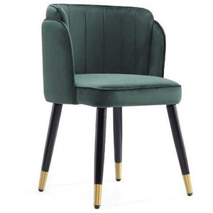 Manhattan Comfort Zephyr Velvet Dining Chair - Hunter Green