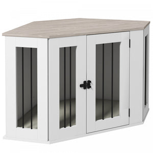 Pawhut Corner Dog Crate Furniture, 41