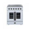 Galiano 30 Inch French Door Electric Range, 4 radiant burners, 4.32 cu.ft., White - FFSEL6917-30WHT | Cuisiniere electrique Galiano de 30 po avec portes francaises, 4 foyers, 4,32 pi³, blanc – FFSEL6917-30WHT