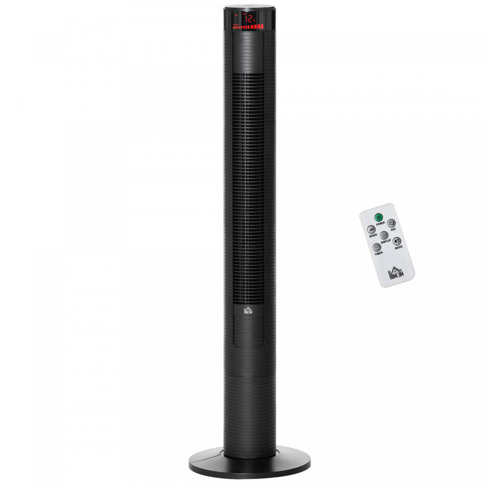 Homcom 46\" Tower Fan With 4 Wind Modes And 3 Speeds