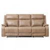 Marlow 84 in. Leather Match Power Reclining Sofa with USB/USB-C - Taupe | Sofa inclinable electrique Marlow de 84 po en cuir assorti avec USB/USB-C - Taupe