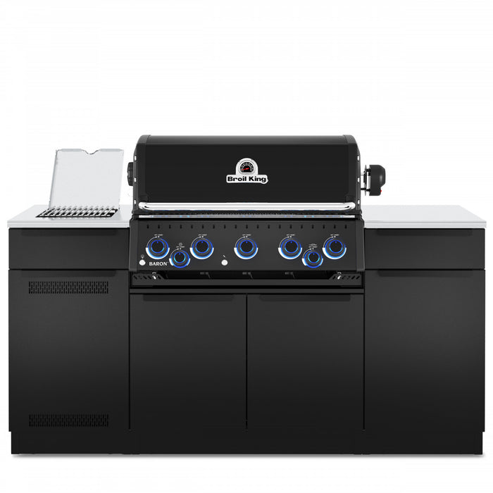 Broil King Baron 590i Shadow 5-Burner Built-In 45,000-BTU Propane Gas BBQ - 876844 Grill
