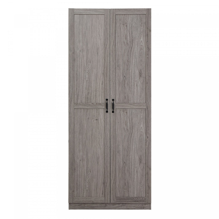 Cornelia Modern 30\" Storage Cabinet in Gray (7-Shelf)