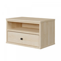 Sazena Led Floating Nightstand - Bleached Oak 