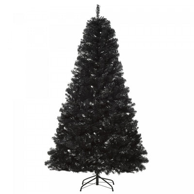 Homcom 7ft Artificial Christmas Tree With 1346 Branch Tips, Black |Homcom Arbre De Noel Artificiel De 7 Pieds Avec 1346 Pointes De Branches, Noir