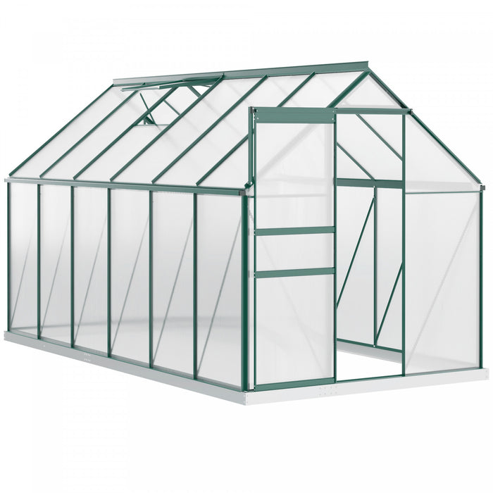 Outsunny 6' x 12' x 6.5' Polycarbonate Greenhouse Walk-in Green House