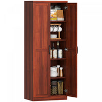 HOMCOM Kitchen Pantry Cabinet with Adjustable Shelves