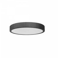 Dainolite Nabisco LED Flush Mount 30w Matte Black White Acrylic Diffuser Lamp