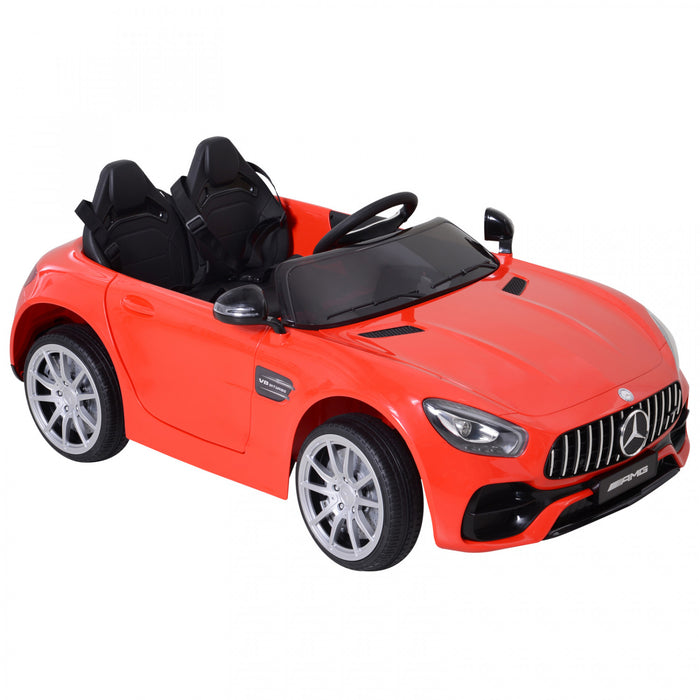 Aosom Licensed Kids Powered Ride-On Car 12v With Remote Control, Suspension Wheel, Adjustable Speed, Red