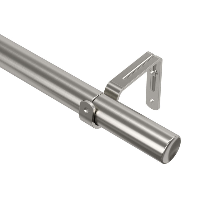 Umbra Zen Nickel Steel Expandable 1\" Curtain Rod - 32\"-64\" 