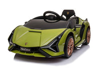 Kids On Wheelz Lamborghini Sian Fkp 37 12v Ride On Car With Scissor Doors And Remote Control, Licens