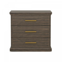 Clifford Traditional Nightstand in Walnut (3-Drawer) 