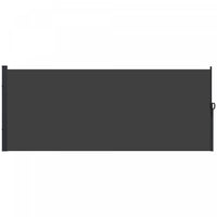 Outsunny 13' X 6' Retractable Side Awning, Garden Privacy Screen, Black