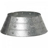 Homcom 26\" Christmas Tree Collar With Hollow Snowflake Patterns Silver