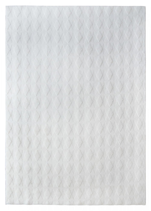 Pelo Diamond Cream Washable Shag Area Rug 5'x7' Indoor Area Rug