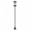 Outsunny 72\" Solar Post Light, Ip44 Led Outdoor Street Light