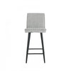 Marielle Grey Upholstered Bar Stool (Set of 2) | Tabouret de bar Marielle rembourre gris (ens. de 2)