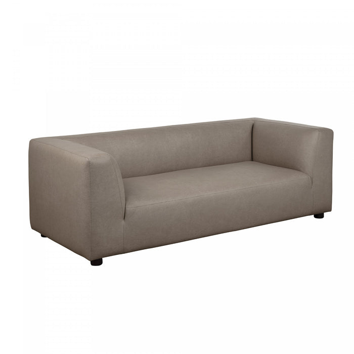 Lukas Contemporary Modern 89\" Upholstered Sofa in Taupe