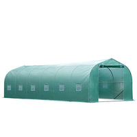 Outsunny 26'l X 10'w X 6.8' H Large Steeple Walk-in Greenhouse Outdoor Garden Plant Seed Tunnel Grow