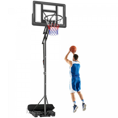 Soozier Basketball Hoop Outdoor, 7.7 FT to 10 FT, Portable Basketball Goal