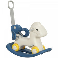 Qaba Rocking Horse, 4 In 1 Baby Ride On Horse, Push Car, Sliding Car With Detachable Balance Board &