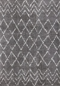 Taylor Grey Cream Rustic Diamond Rug, 5'3