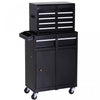 Durhand Rolling Tool Chest With 5 Drawers And Pegboard