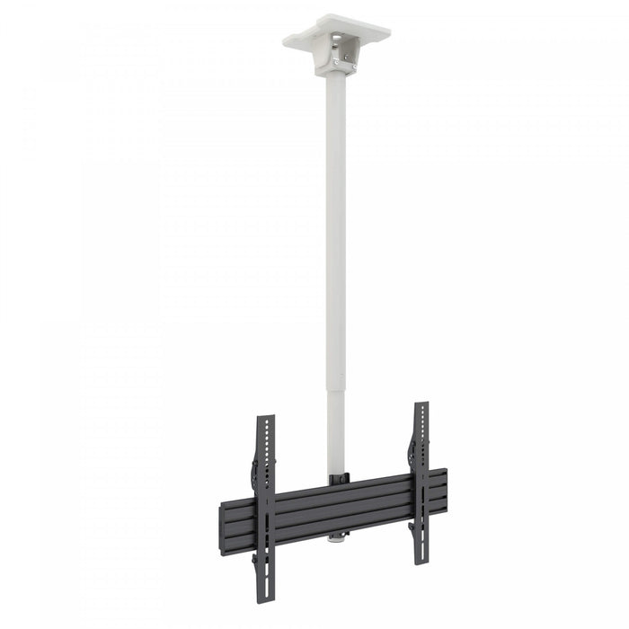 Kanto CM600 Height Adjustable Hanging Ceiling TV Mount for 40\" - 80\" TVs, White