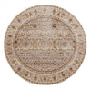 Zaina Traditional 5'0\" x 5'0\" Area Rug in Grey Indoor Area Rug