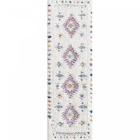 Lola Diamond Shag Area Rug - 2'7