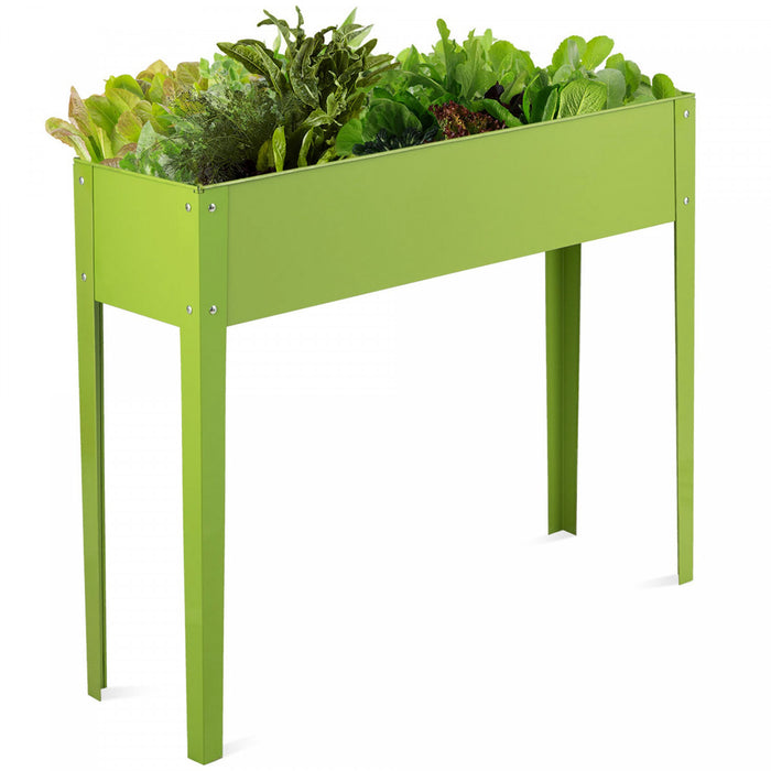 Costway 40\"x12\" Outdoor Elevated Garden Plant Stand Raised Tall Flower Bed