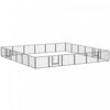 Pawhut Heavy Duty Dog Playpen, 24 Panel 24\" Height Metal Pet Puppy Exercise Pen, Diy Design, Outdoor Indoor, For Small Dogs, Grey