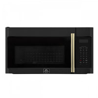 Forno Fornace 30-Inch Over the Range Convection Microwave, Black, 1.5 cu.ft -FOTR3038-30BLK 