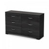 Step One 6-drawer Dresser - Gray Oak 