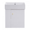 Rachel 21.6\" Floating Bathroom Vanity With Ceramic Basin, Soft-close Door, And Left Side Storage