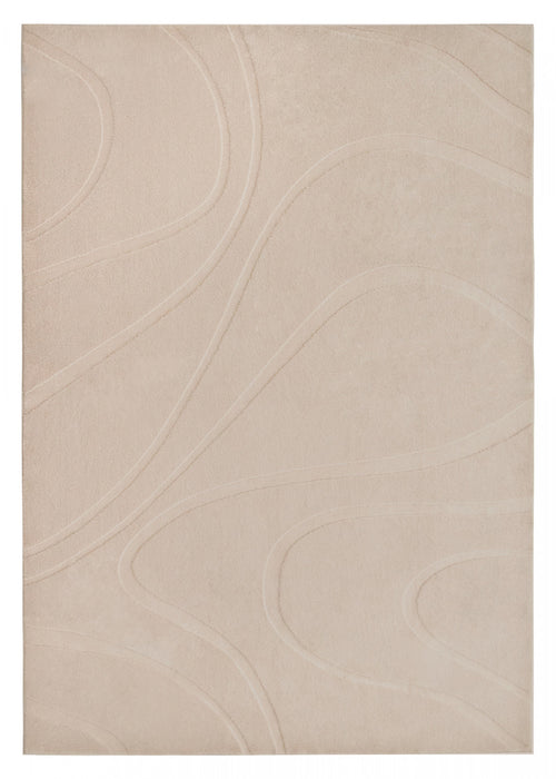 Pearl Hills Beige Washable Shag Area Rug 5'x7' Indoor Area Rug