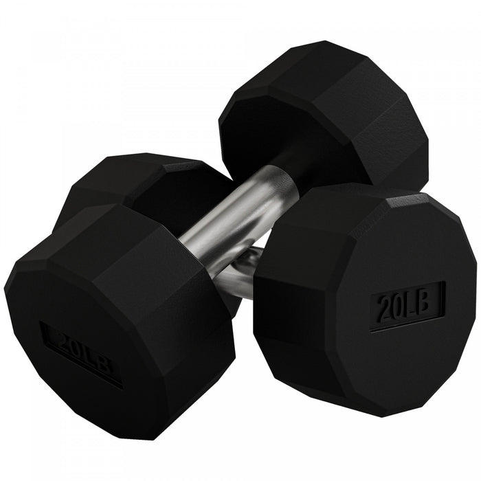Soozier Weights Dumbbells Set with Non-Slip Grip for Home Gym, 2 x 20lbs
