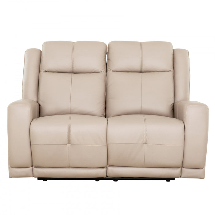Hollis 57 in. Upholstered Reclining Loveseat - Taupe