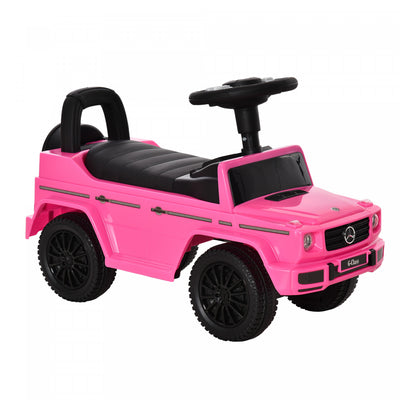 Aosom Compatible Baby Sliding Car, Ride On Toys For Toddlers, Foot To Floor Slider Push Stroller, W/|Aosom Voiture Pied Au Sol Pour Bebe Bambin, Poignee De Poussee Glissant Poussette Avec Klaxon, Range
