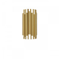 Dainolite Weslyn 2 Light Wall Sconce Short-Aged Brass Lamp